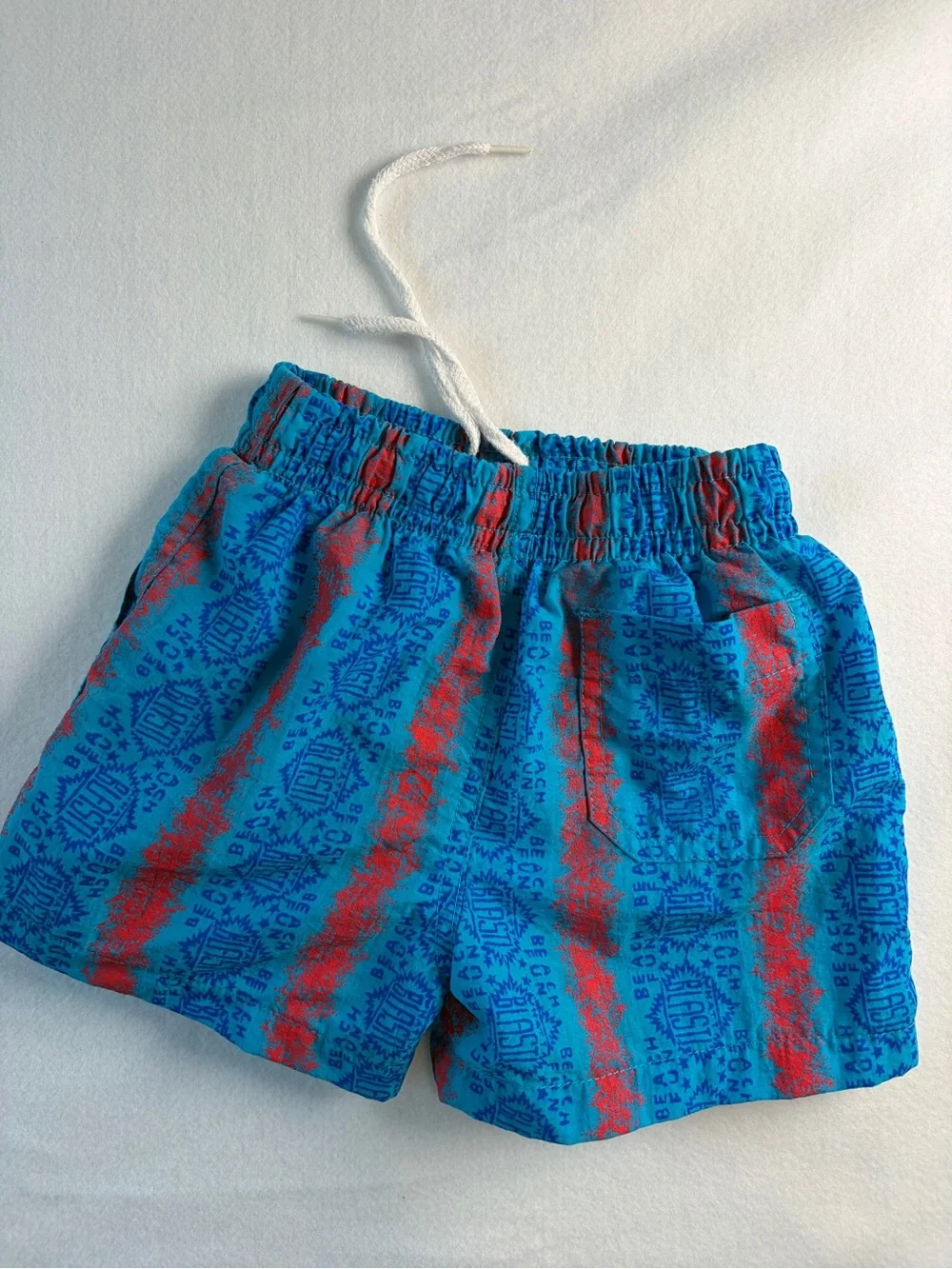 VTG Tadpole 80s Swim Trunks‎ Shorts Geometric AOP What a Blast! 2T